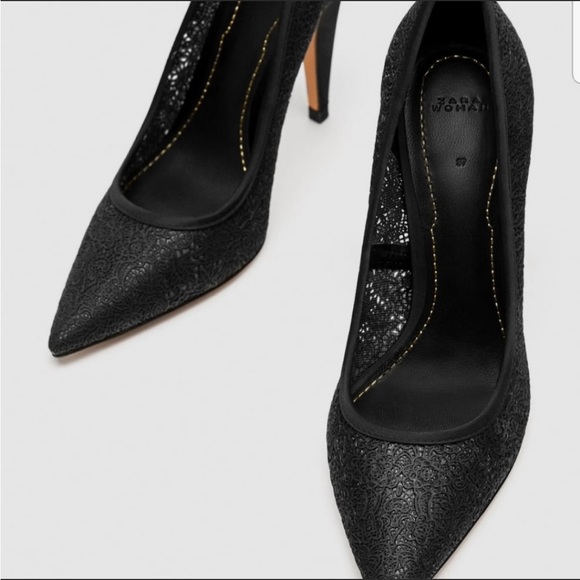 ✨NWT | Zara | Black pointy high heels - Picture 5 of 10